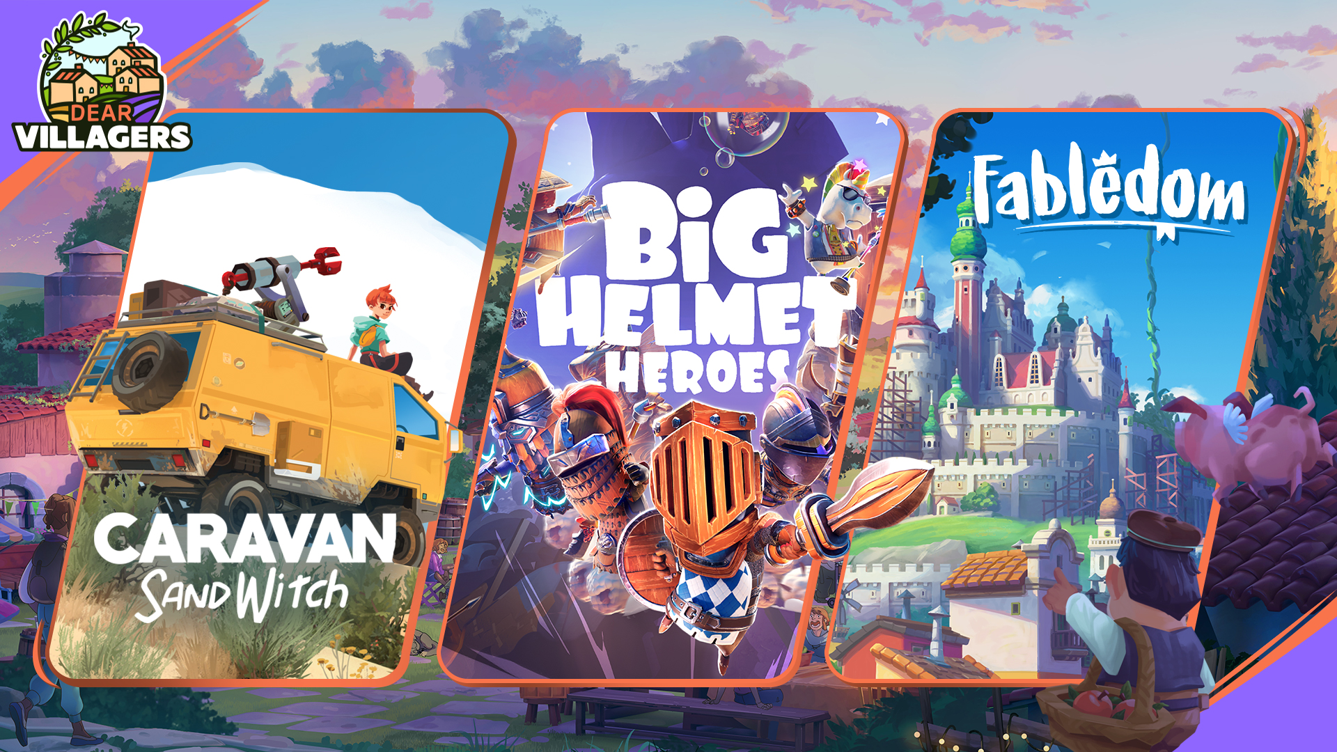 Discovery splash banner for Dear Villagers Discord server