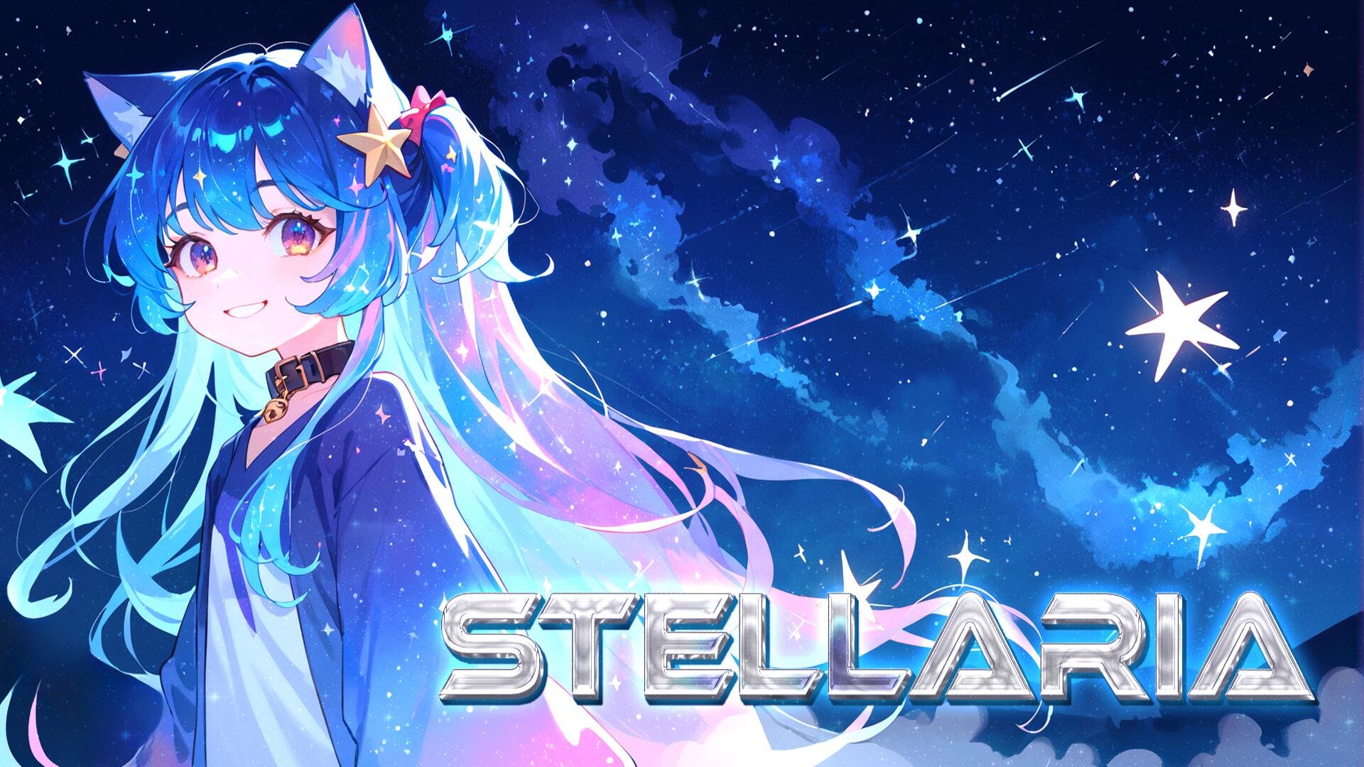 Discovery splash banner for ✨․⁺ Stellaria ⁺․ 💫・SFW・Nekos・Emotes・Cute・Social・Gaming Discord server