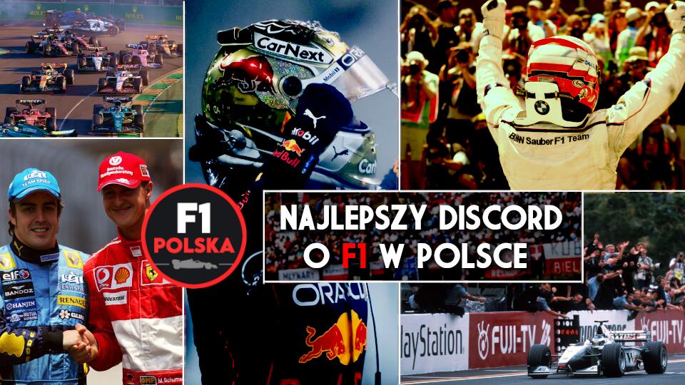 Discovery splash banner for F1 Polska Discord server
