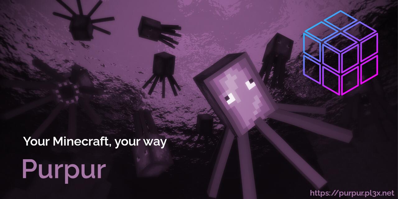 Discovery splash banner for PurpurMC Discord server