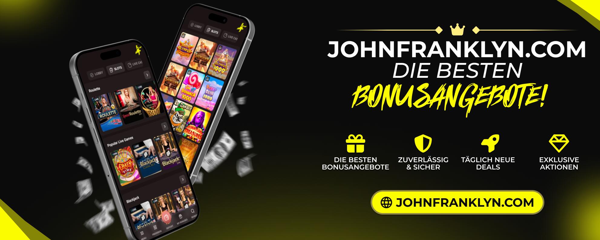 Discovery splash banner for JohnFranklyn Casino Discord server
