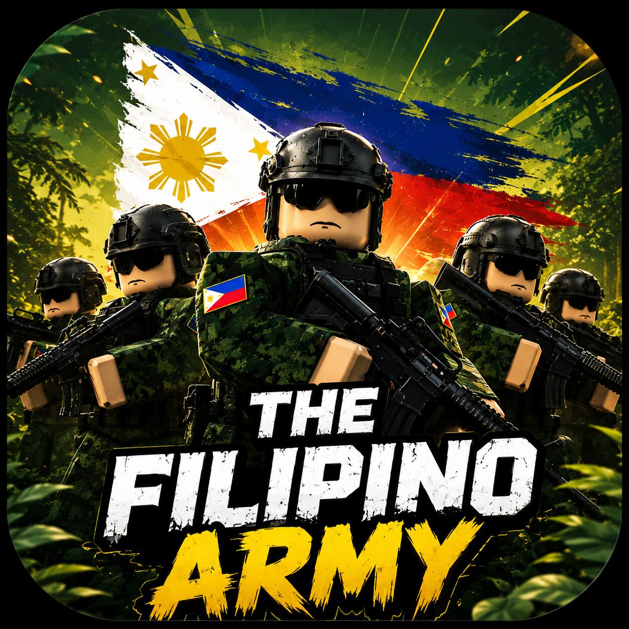 Discovery splash banner for The Filipino Army ROBLOX Discord server