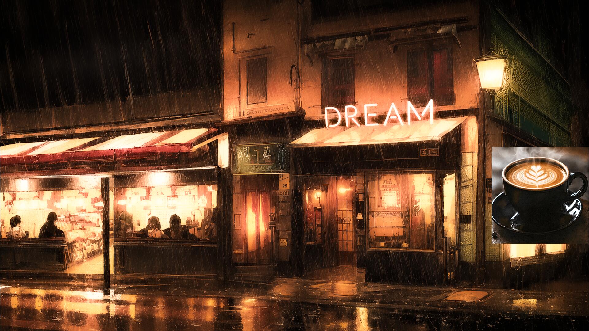 Discovery splash banner for Dream Café Discord server