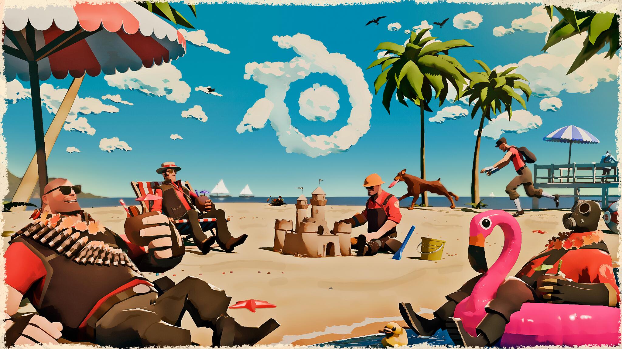 Discovery splash banner for TF2 Blender Community Discord server