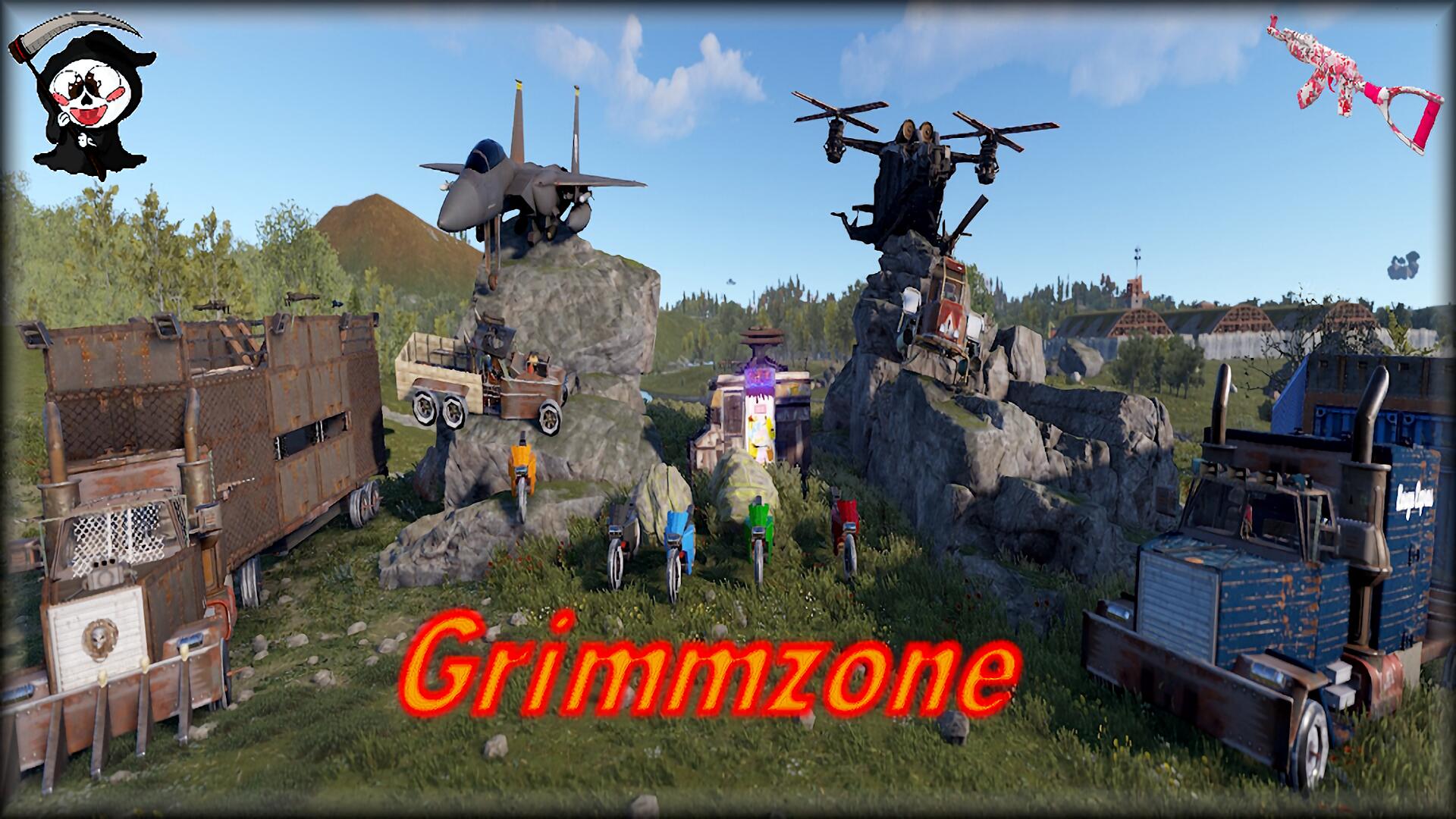 Discovery splash banner for GrimmZone Discord server
