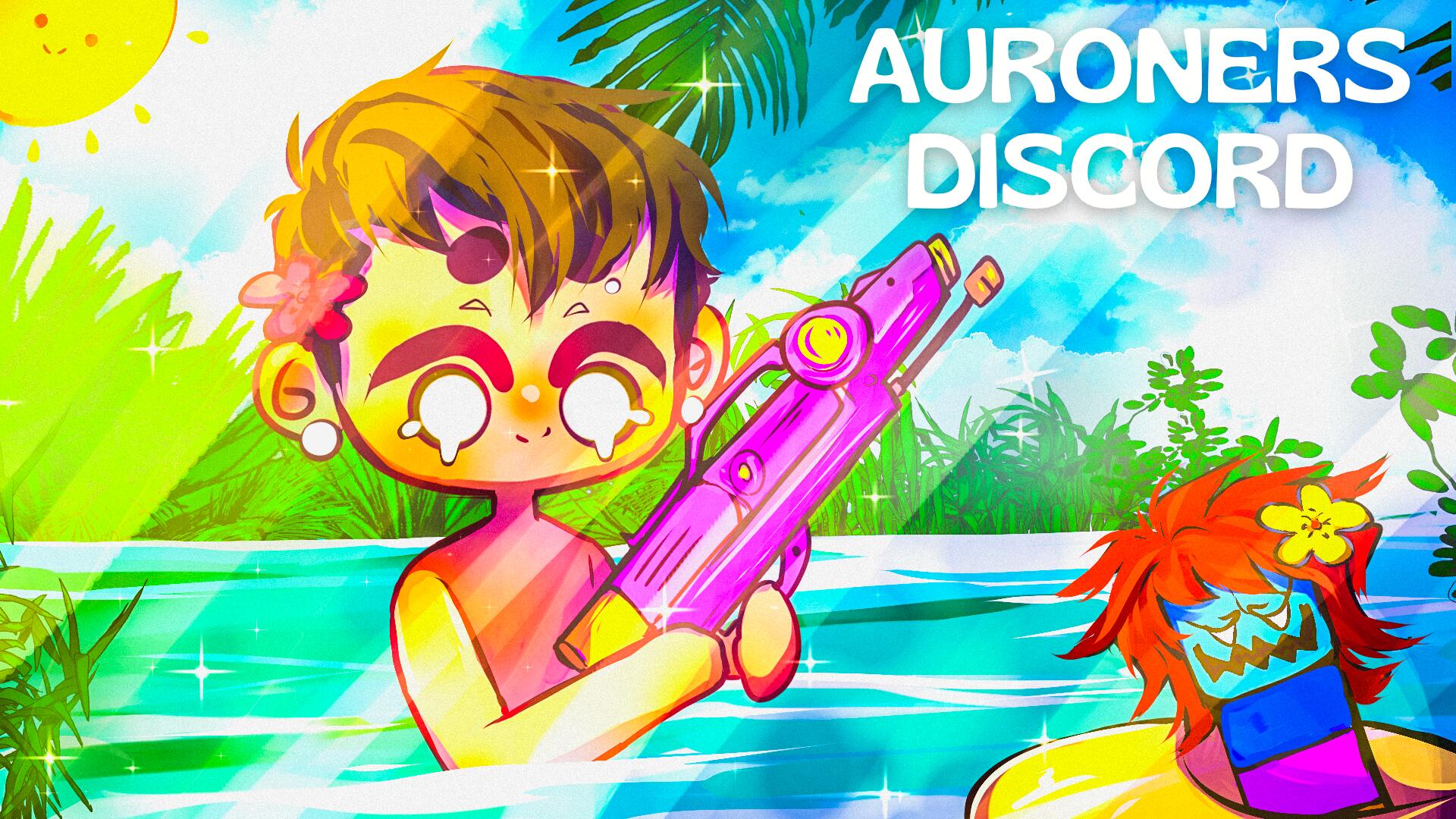 Discovery splash banner for AURONERS 🌊 Discord server