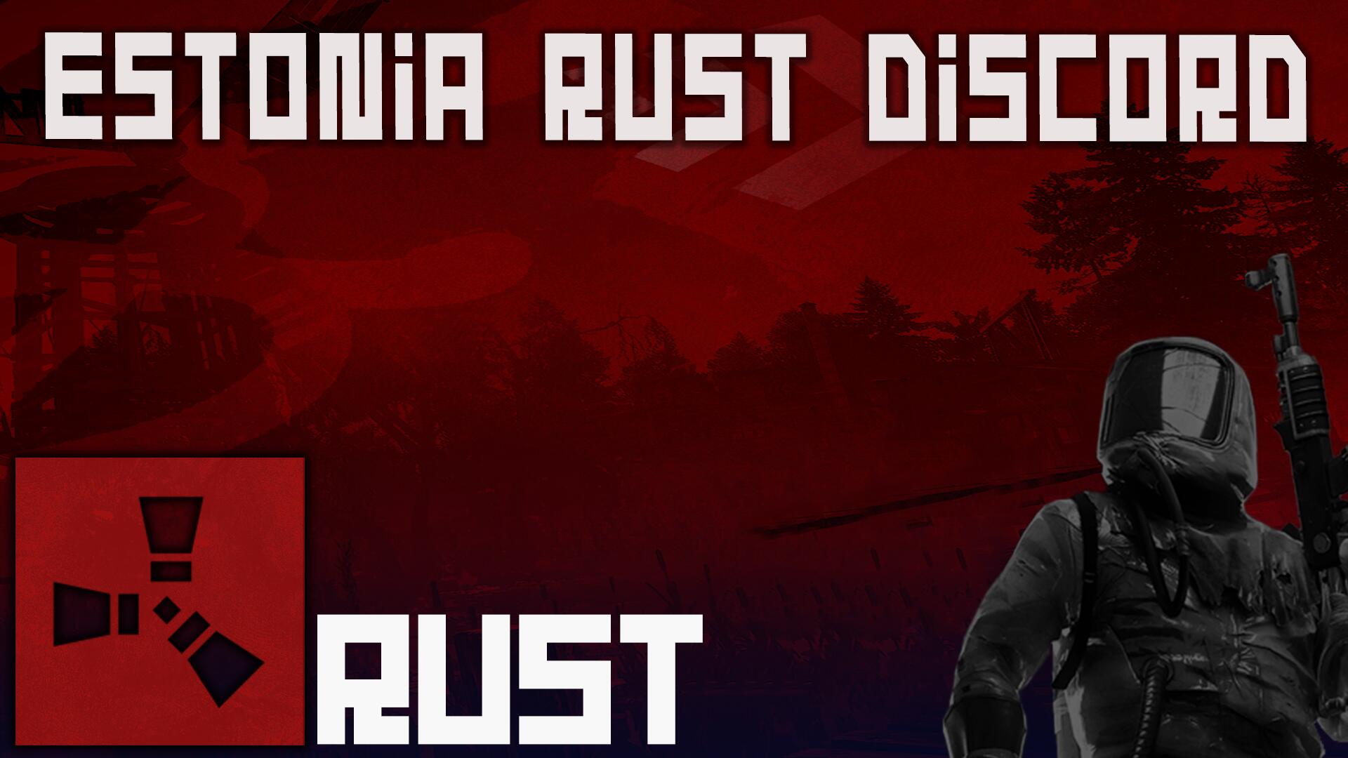 Discovery splash banner for Estonia Rust Discord server