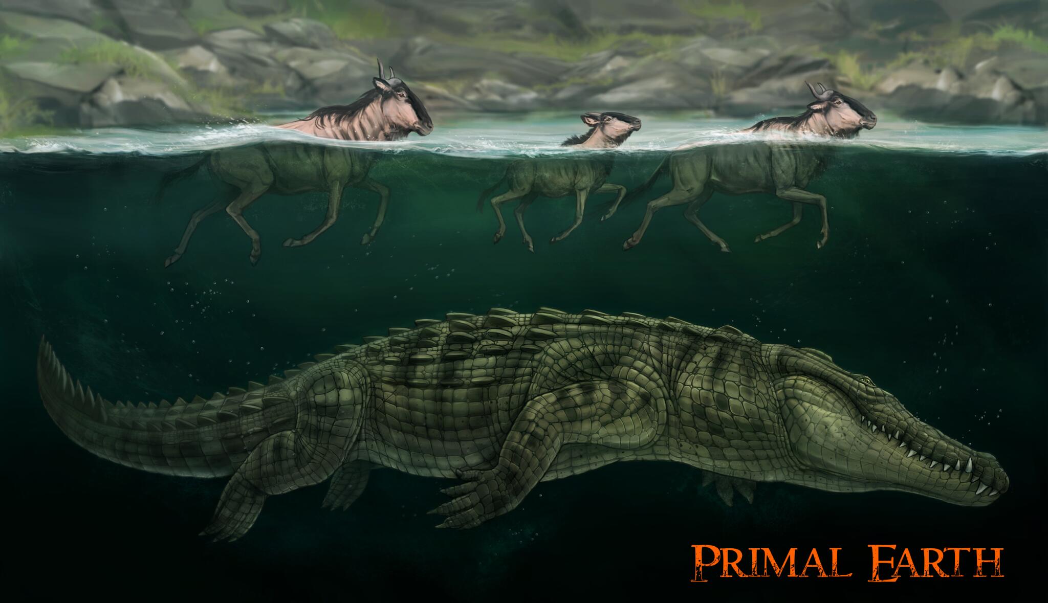 Discovery splash banner for Primal Earth Official Discord server
