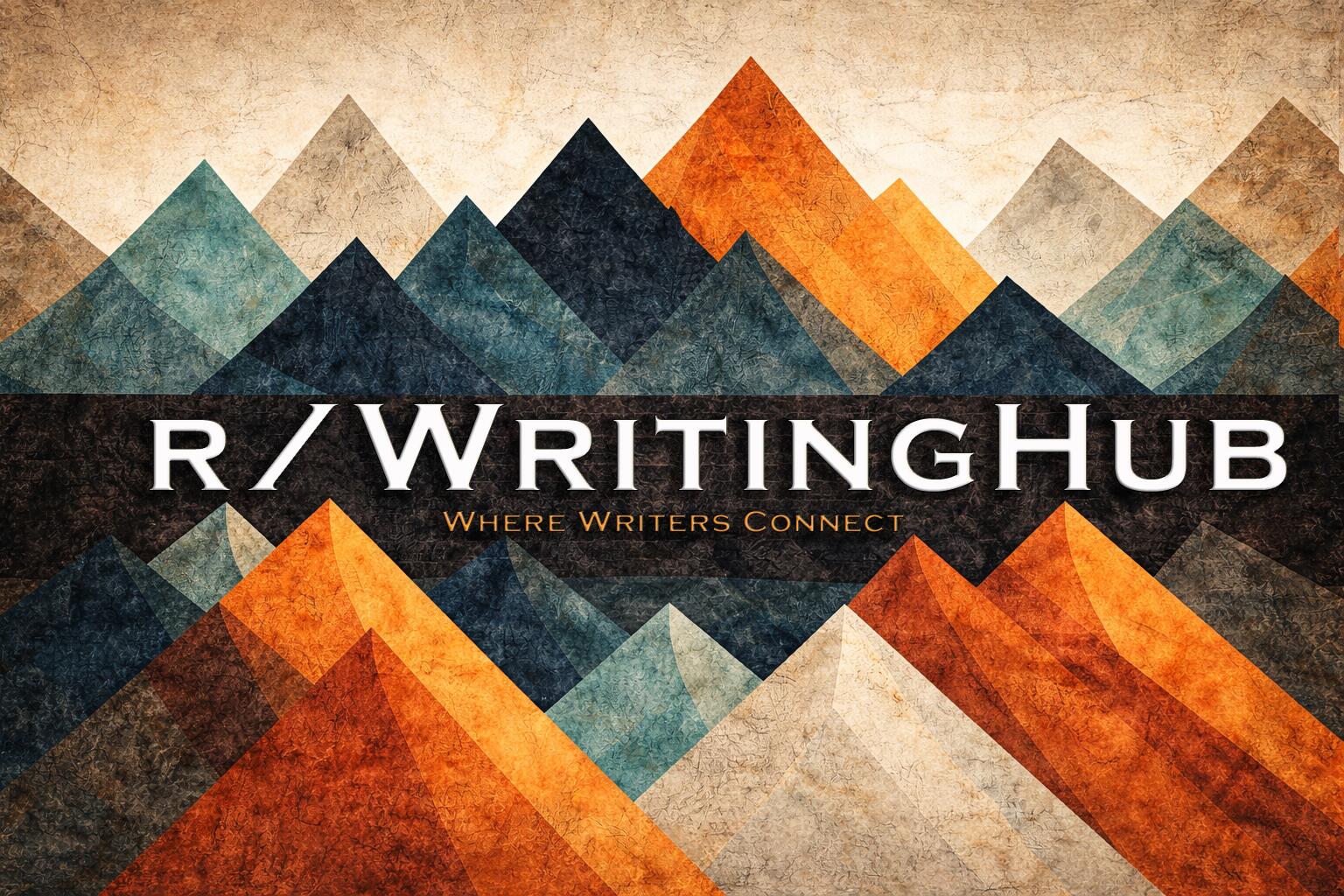 Discovery splash banner for r/WritingHub Discord server