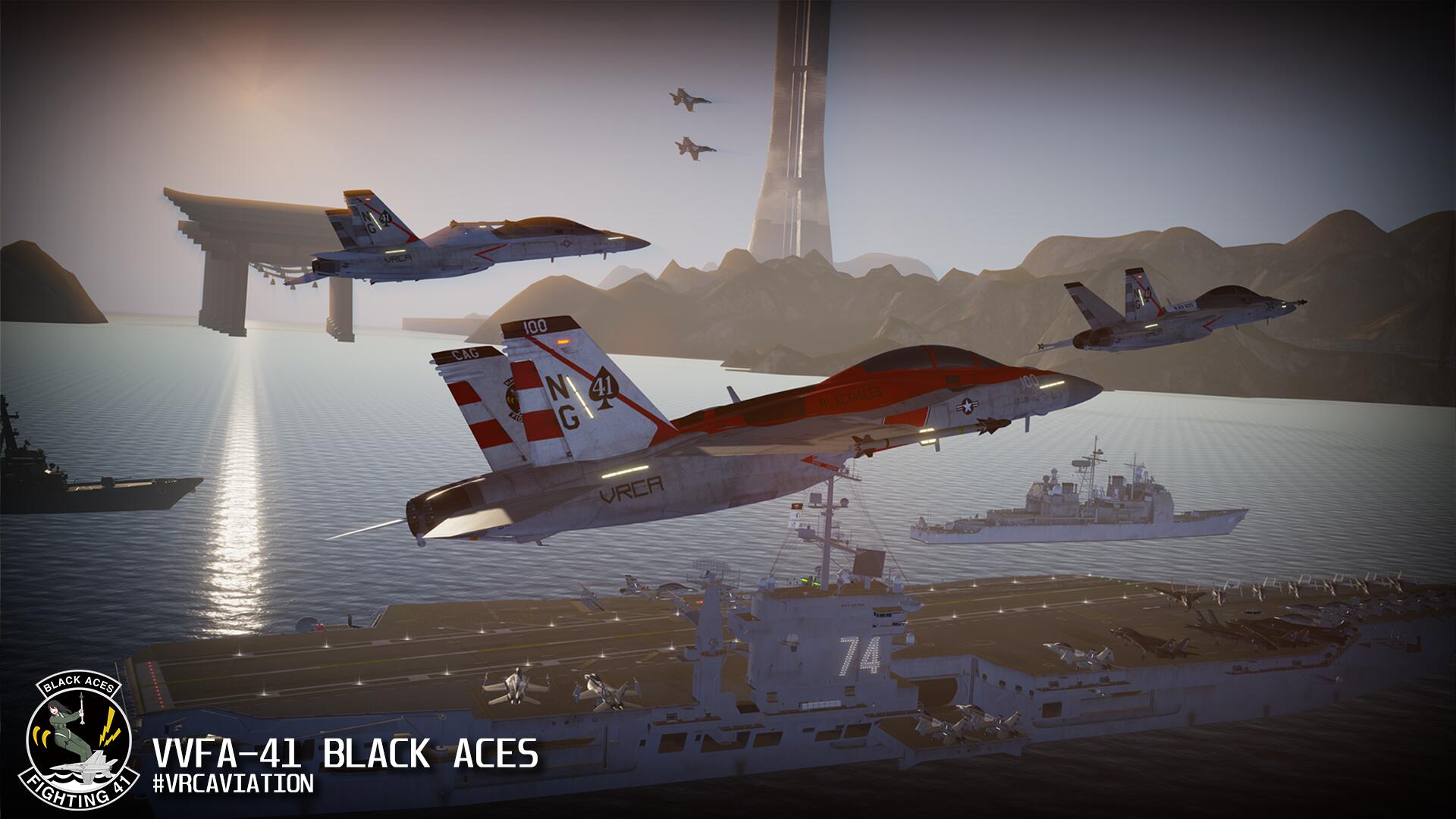Discovery splash banner for The Black Aces Discord server