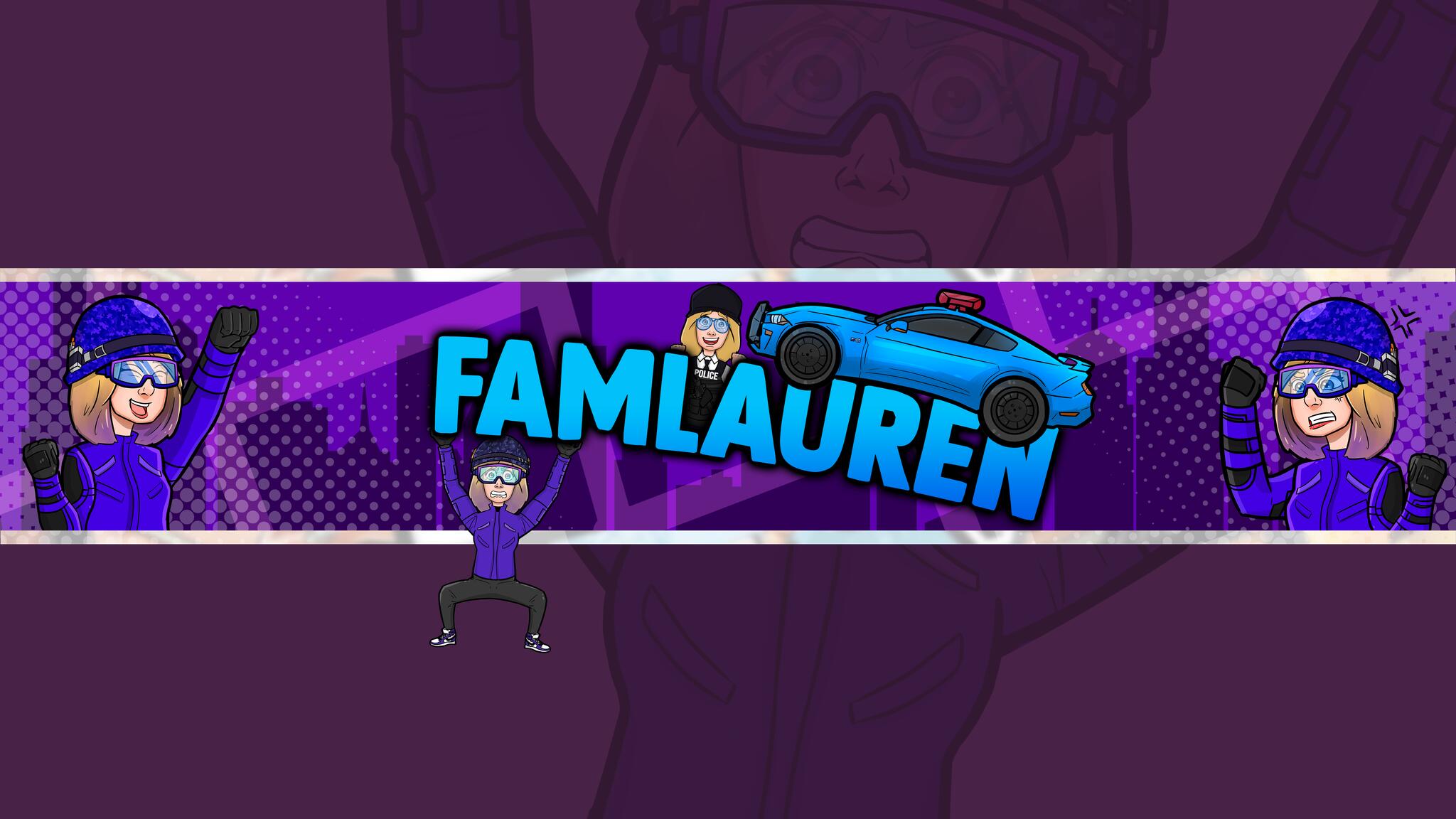 Discovery splash banner for FamLauren's Gang Discord server