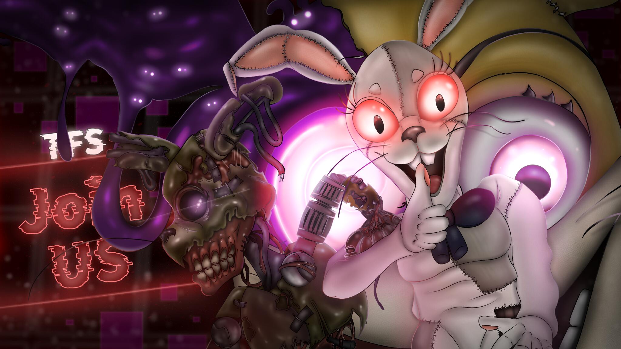 Discovery splash banner for The FNaF Squad Discord server
