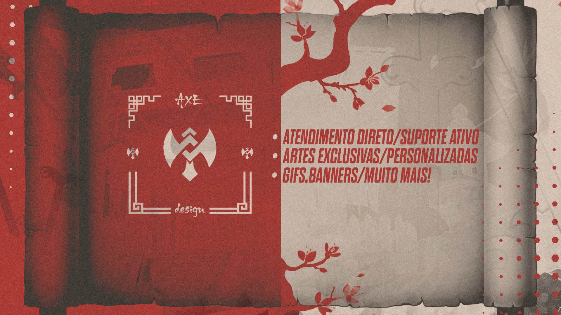 Discovery splash banner for 🪓 Axe Design © #4k500⛩🇧🇷 Discord server