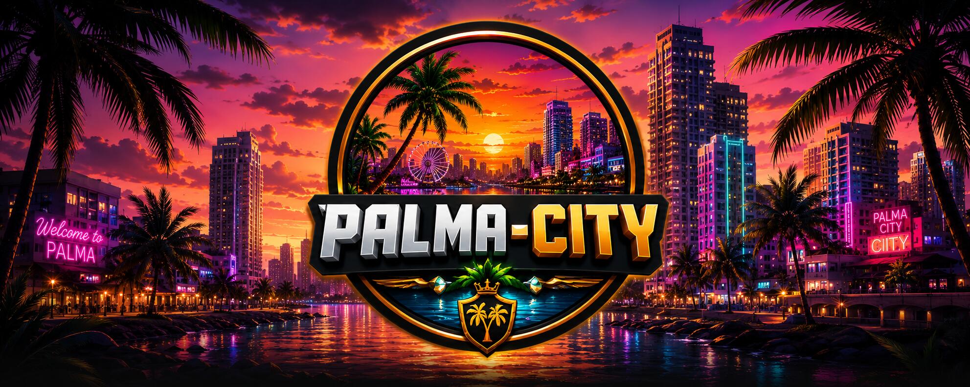Discovery splash banner for Palma-City Roleplay Discord server