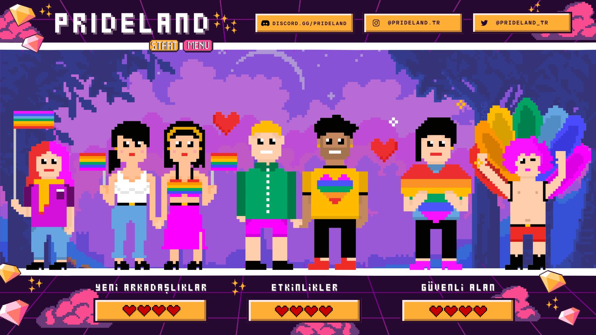 Discovery splash banner for Prideland #BANAFFI Discord server