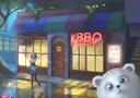 Discovery splash banner for KBBQ | Social • Emojis • Anime Discord server