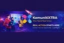 Discovery splash banner for KomunitiXTRA | Malaysia ✦ Giveaway • Minecraft • Career • Shop Discord server