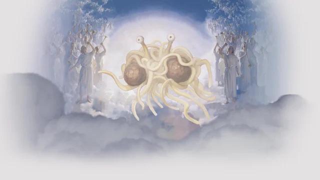 Discovery splash banner for Church of the Flying Spaghetti Monster - Official Discord server