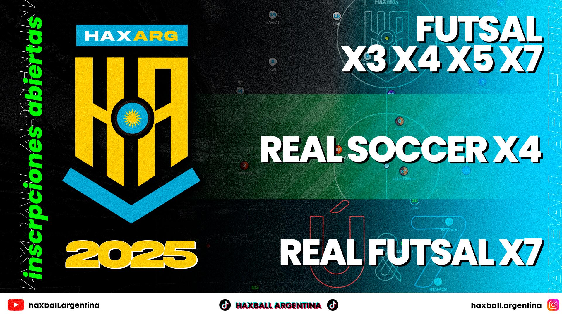 Discovery splash banner for 🔵 HAXBALL ARGENTINA #23K I HAXARG Ú&7 ⚪ Discord server
