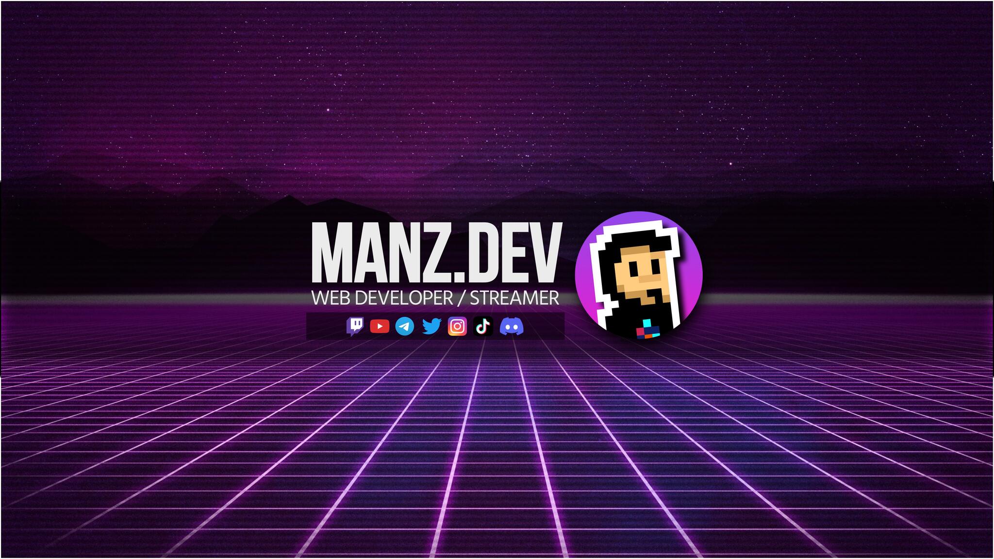 Discovery splash banner for Manz.dev Discord server