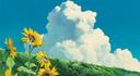 Discovery splash banner for sunflower study Discord server