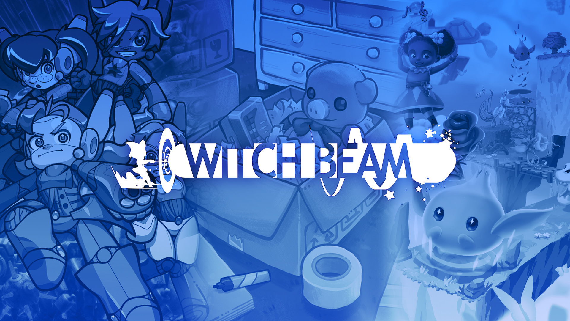 Discovery splash banner for Unpacking & Witch Beam Discord server