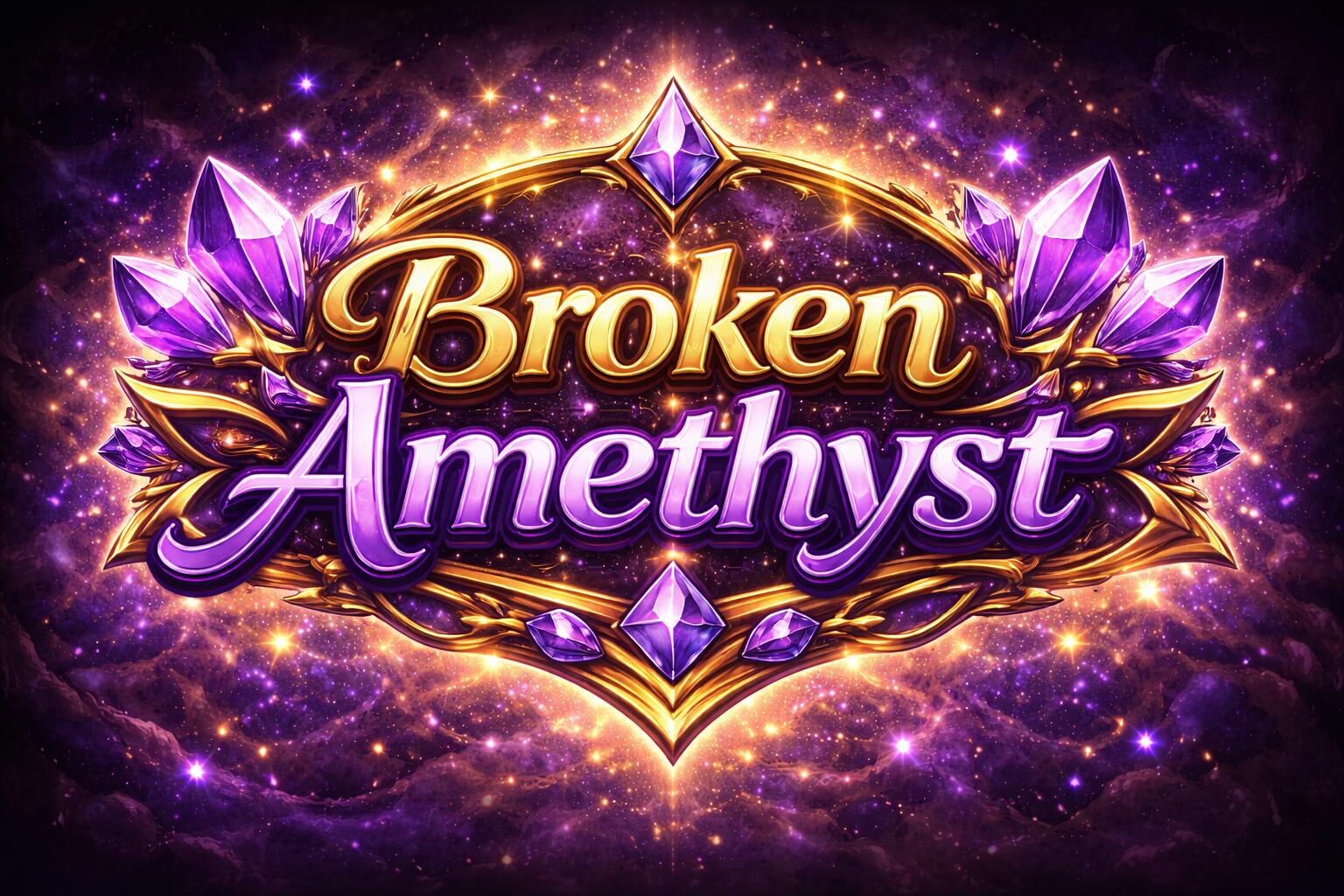 Discovery splash banner for Broken Amethyst Discord server