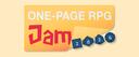 Discovery splash banner for One-Page RPG Jam Discord server