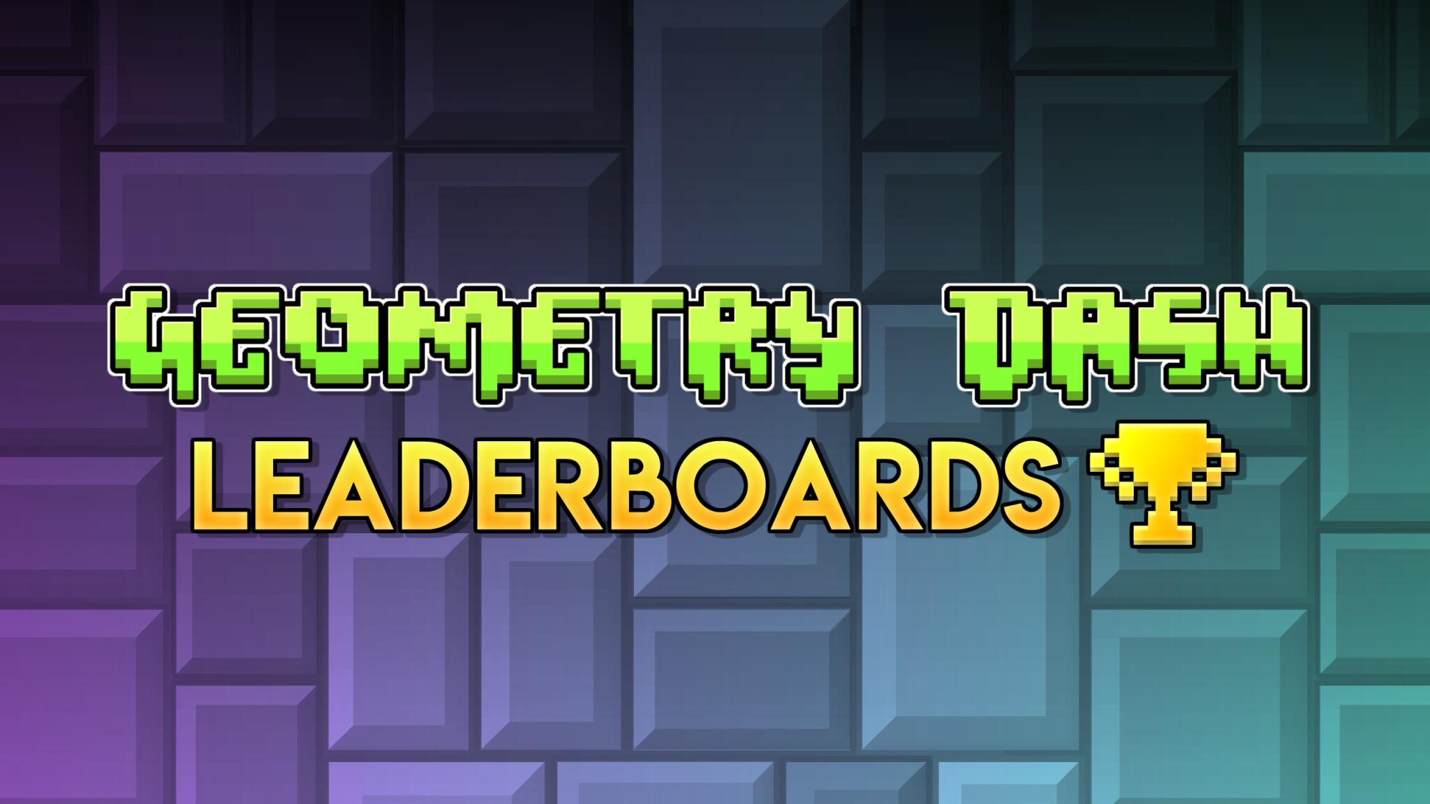 Discovery splash banner for Geometry Dash Leaderboards Discord server