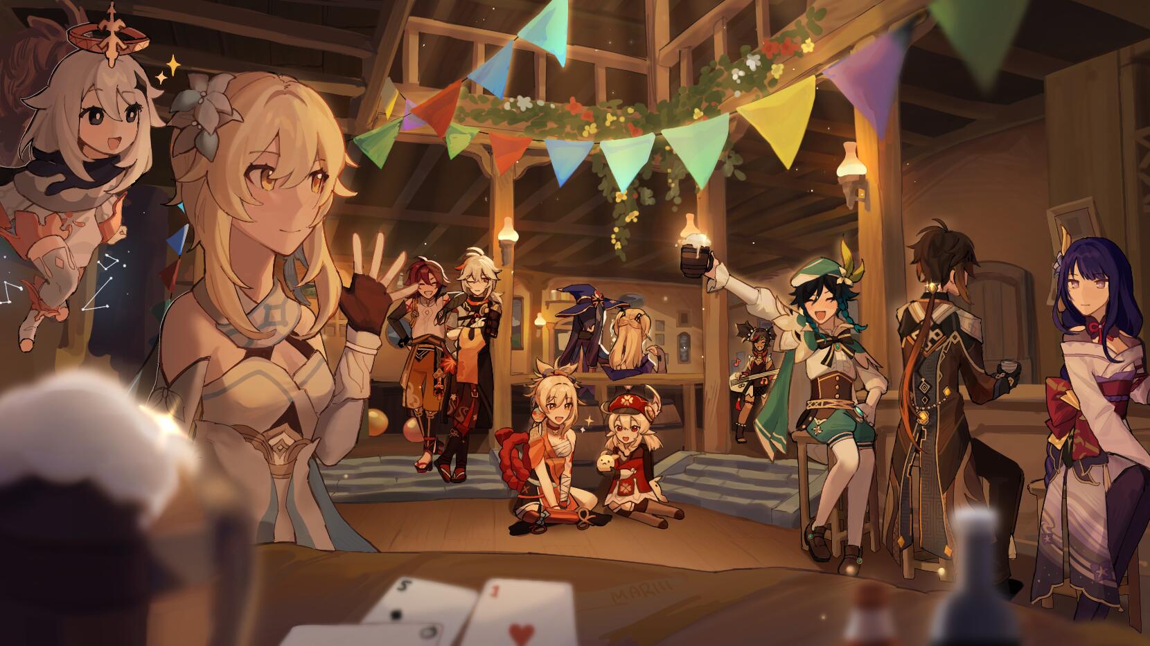 Discovery splash banner for Genshin Impact Tavern Discord server