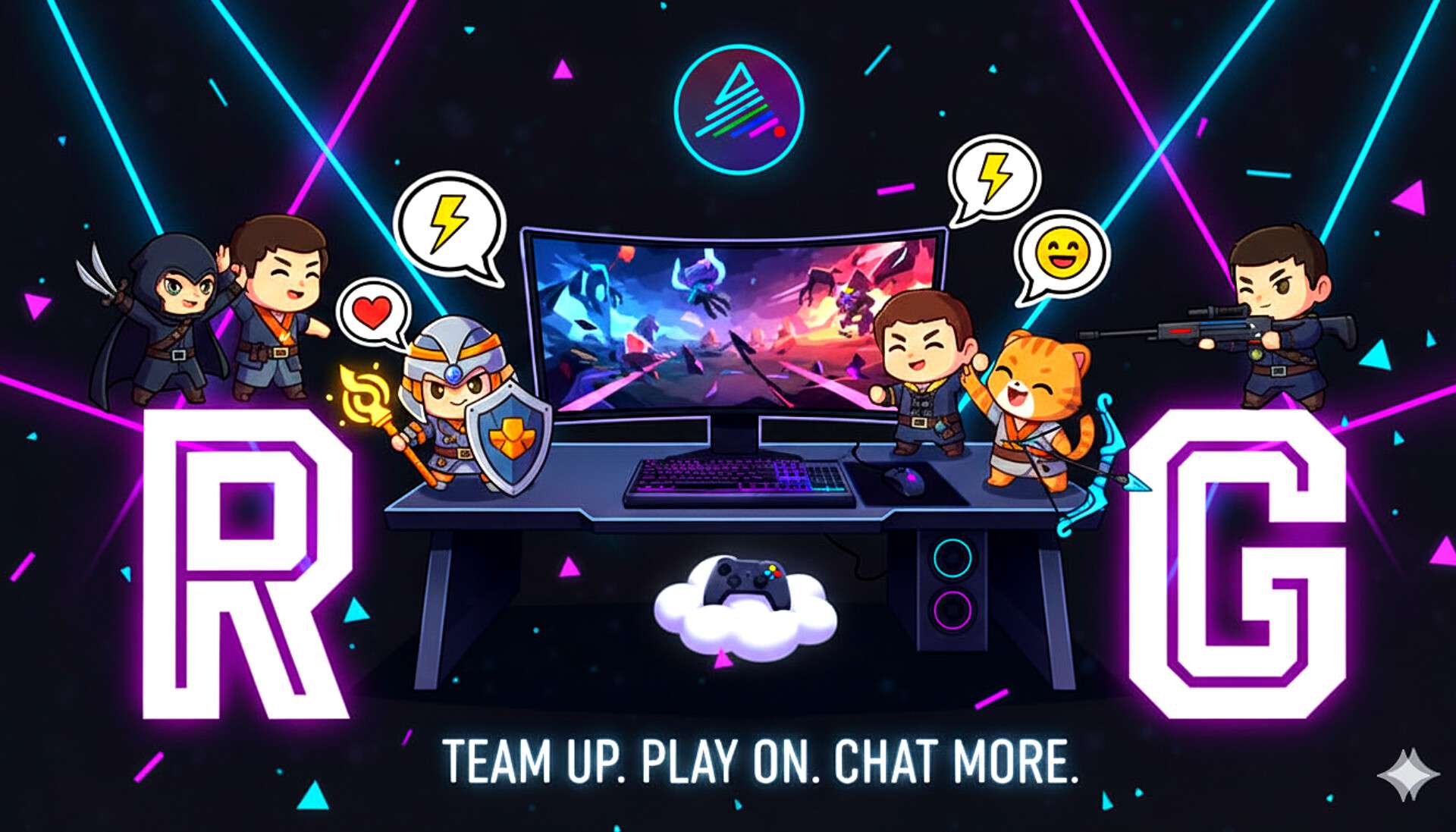 Discovery splash banner for 𝐑𝐀𝐈𝐍𝐁𝐎𝐖 𝐆𝐀𝐌𝐈𝐍𝐆 Discord server