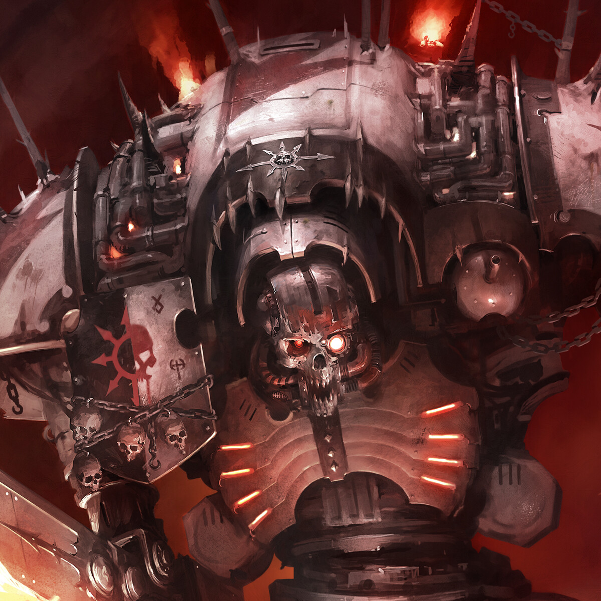 Discovery splash banner for Dark Mech and Chaos Knights Discord server