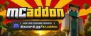 Discovery splash banner for Mc Addon Discord server