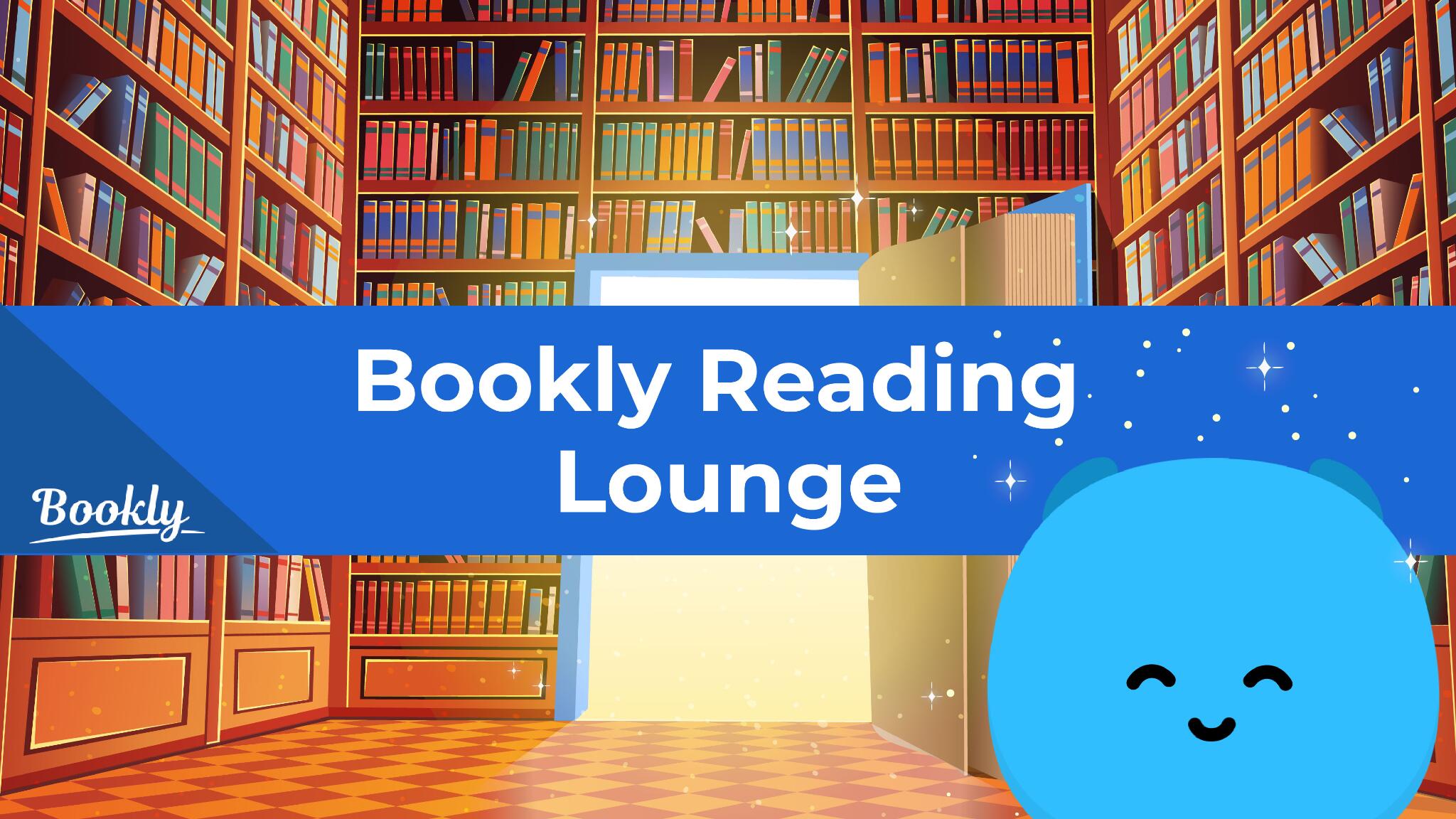 Discovery splash banner for Bookly Reading Lounge Discord server