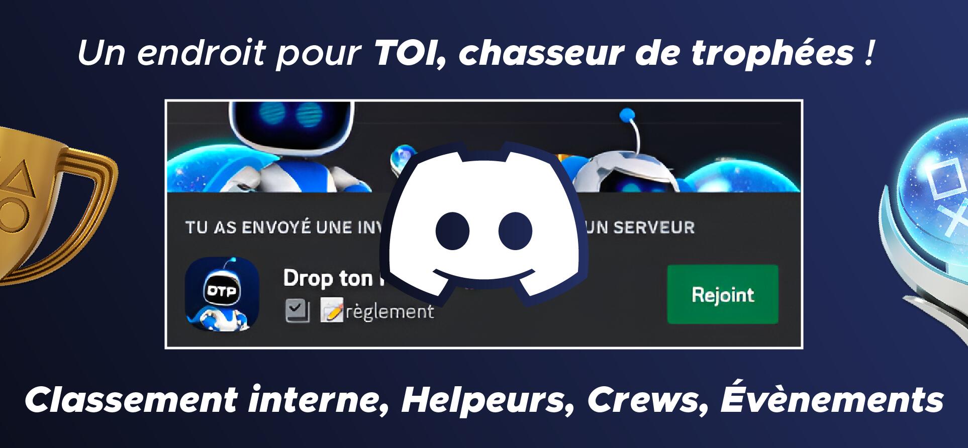 Discovery splash banner for Drop ton Platine Discord server