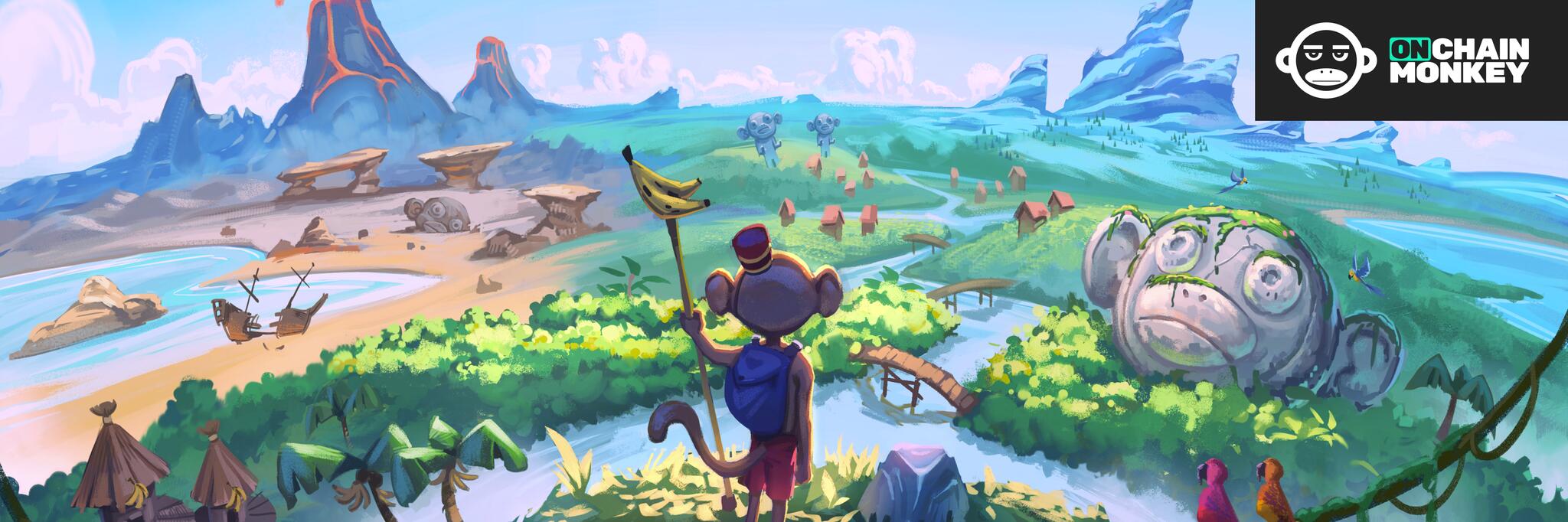 Discovery splash banner for OnChainMonkey Discord server