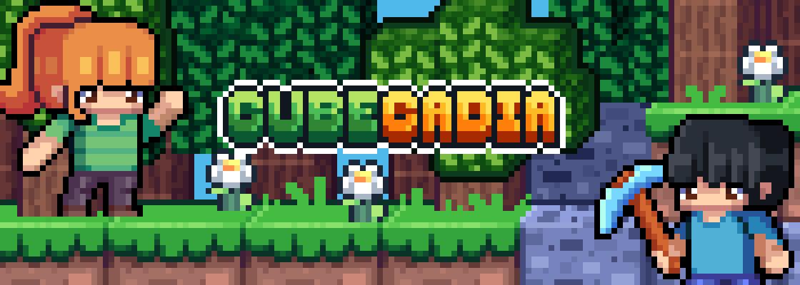 Discovery splash banner for CubeCadia SMP šæ Discord server