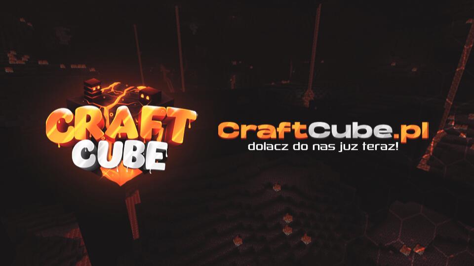 Discovery splash banner for CraftCube.pl | Community Discord server