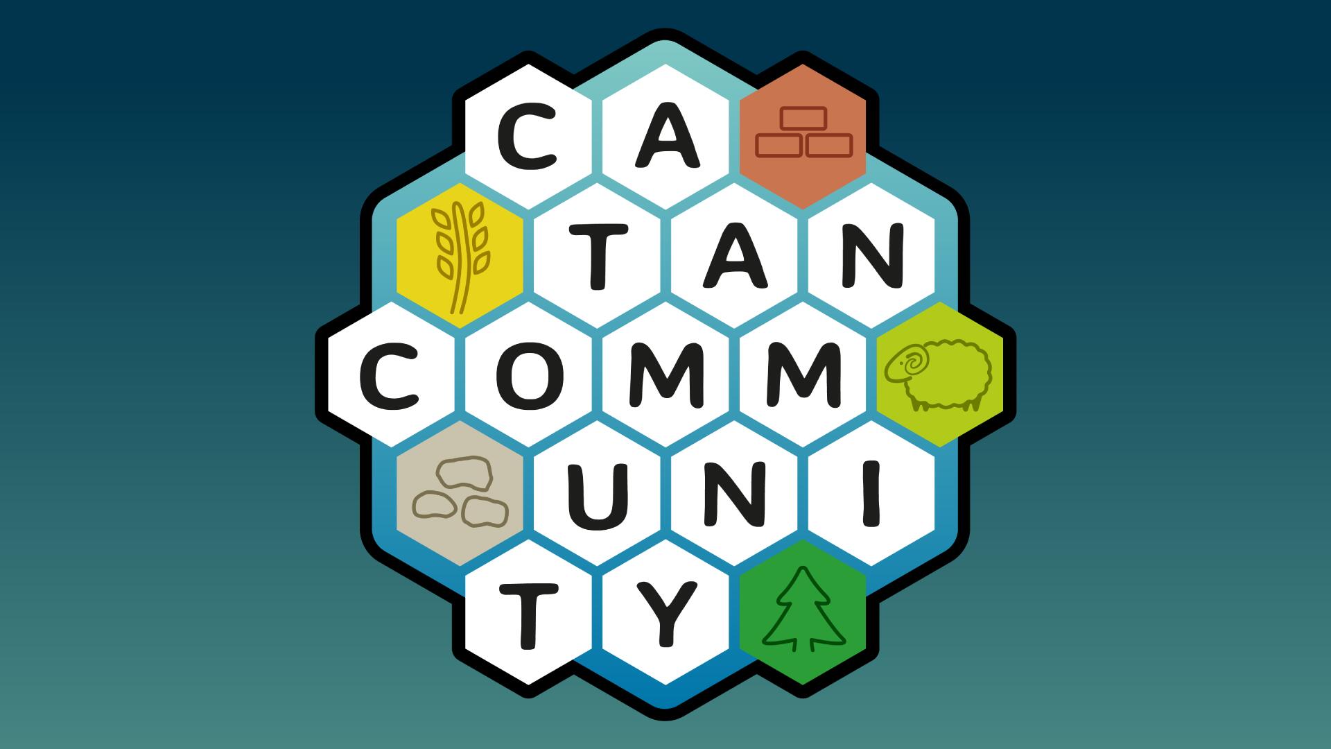 Discovery splash banner for Catan Community Discord server