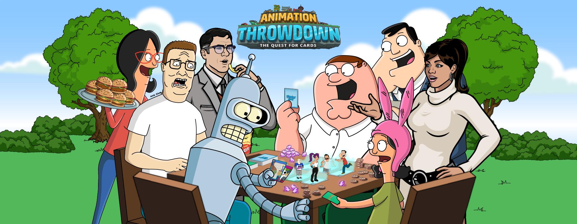 Discovery splash banner for Animation Throwdown Discord server