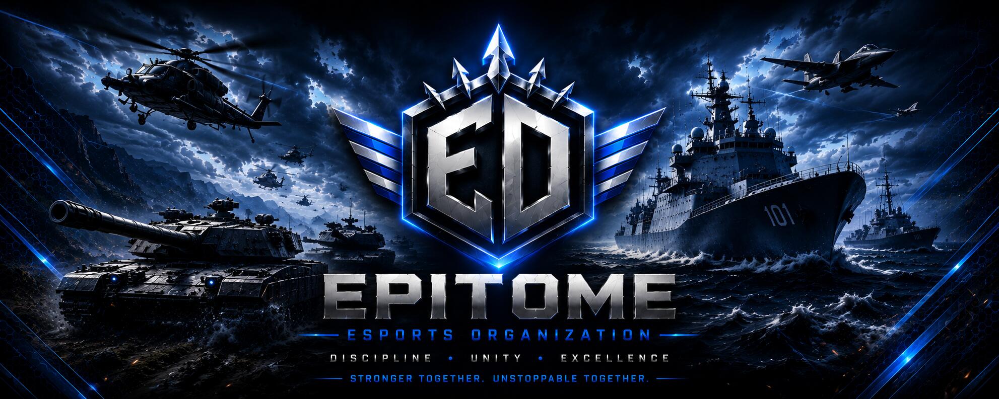 Discovery splash banner for Epitome Esports Organization Discord server