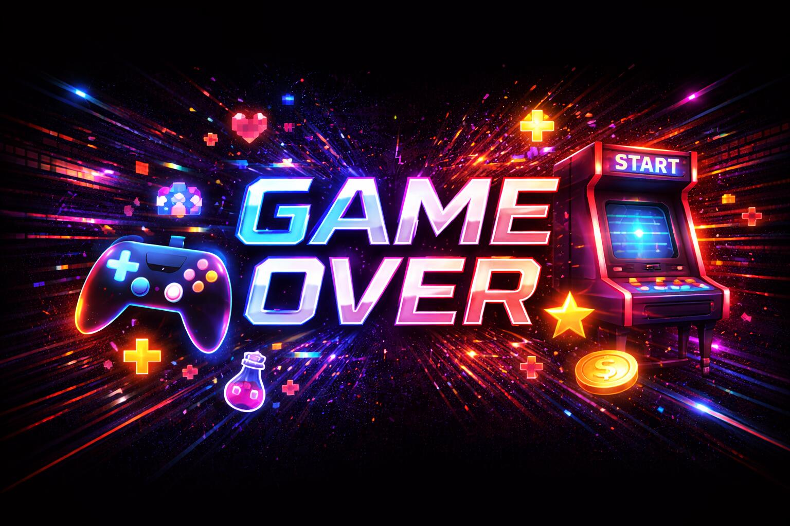 Discovery splash banner for 🎮 GameOver Discord server