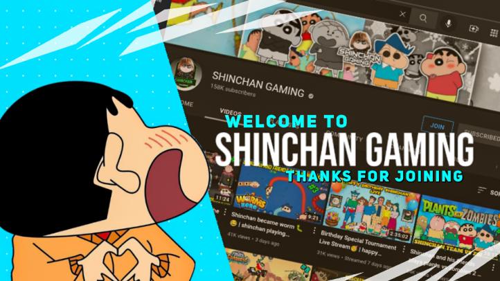 Discovery splash banner for SHINCHAN GAMING Discord server