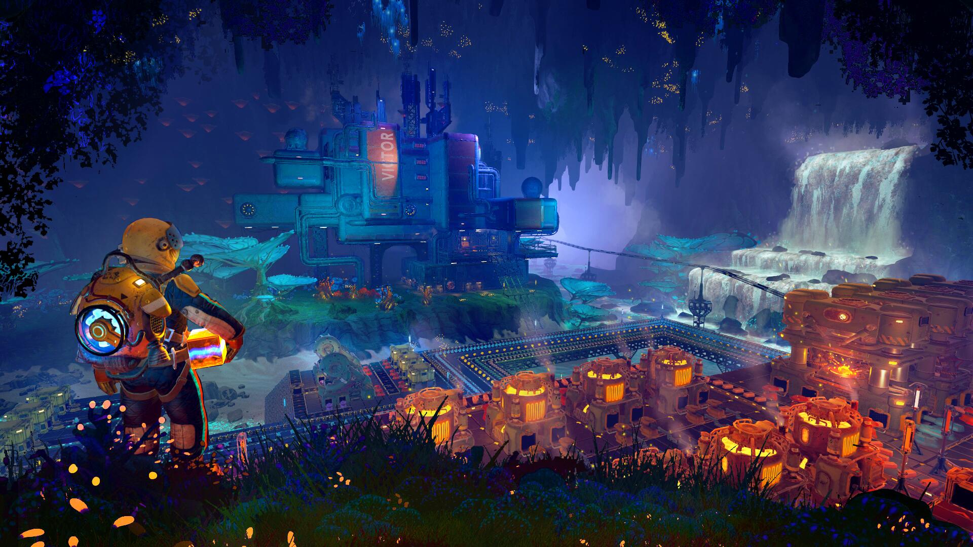 Discovery splash banner for Techtonica Discord server