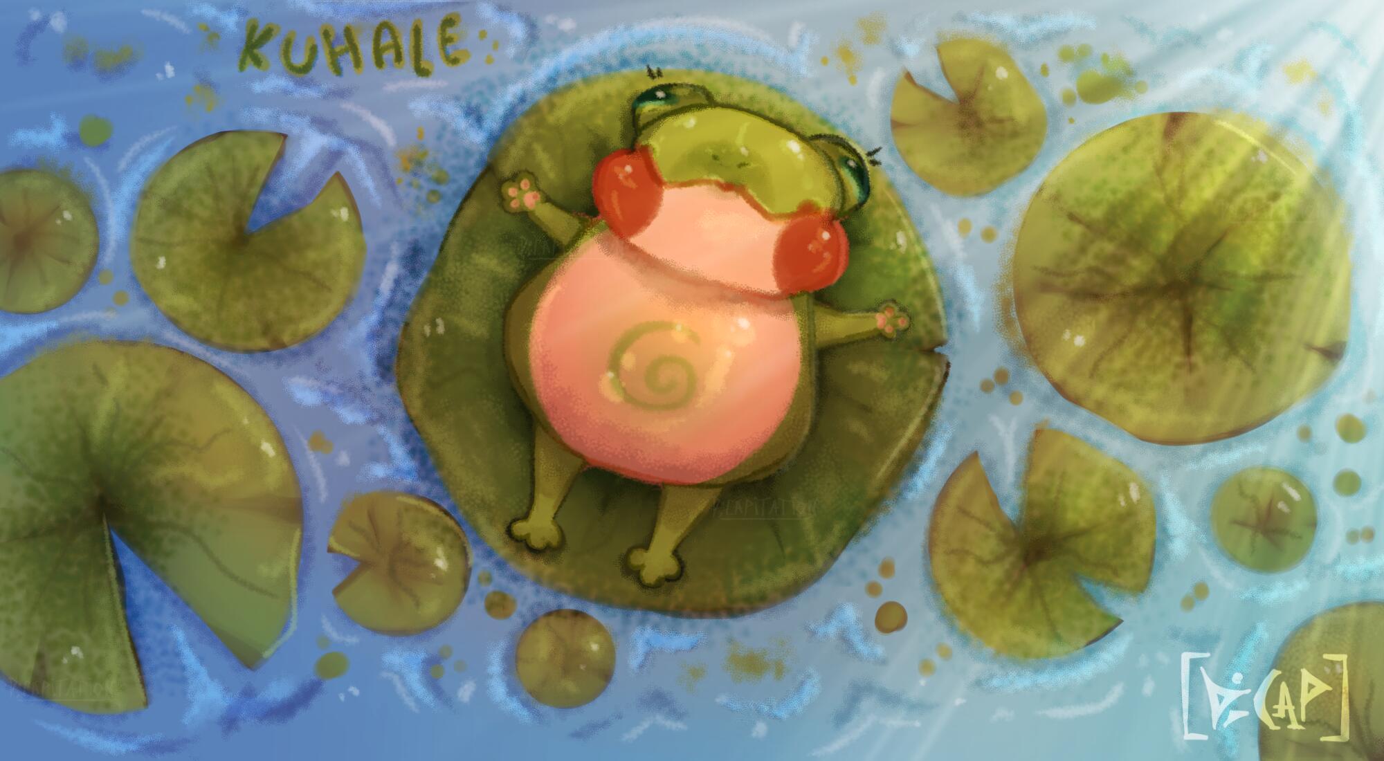 Discovery splash banner for KUHALE 🍀🐸 | Art Community ✤ Art & Commissions ✤ Buy Art ✤ Art Trades ✤ Events ✤ Games Discord server