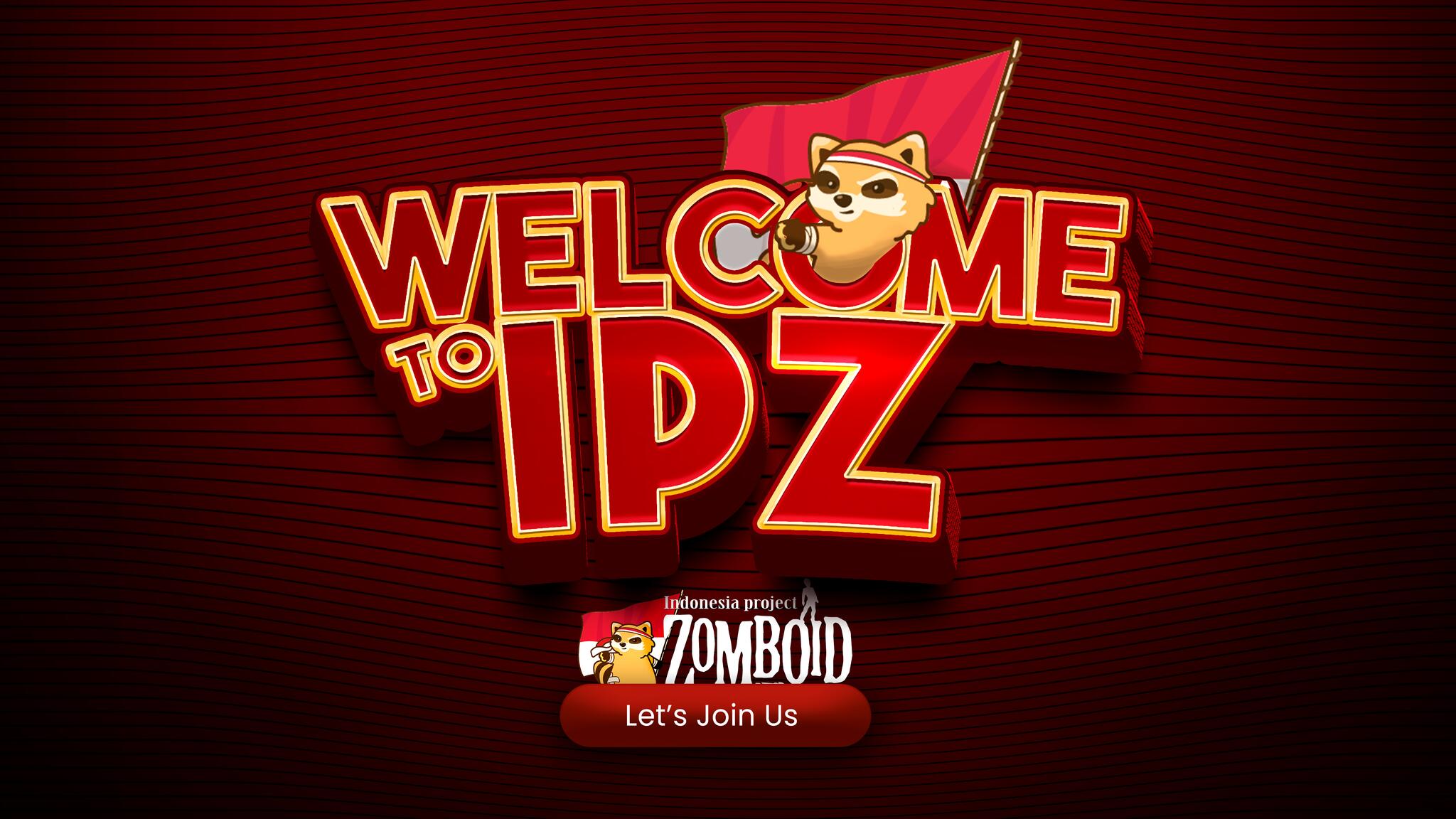 Discovery splash banner for IPZ - Indonesia Project Zomboid Discord server