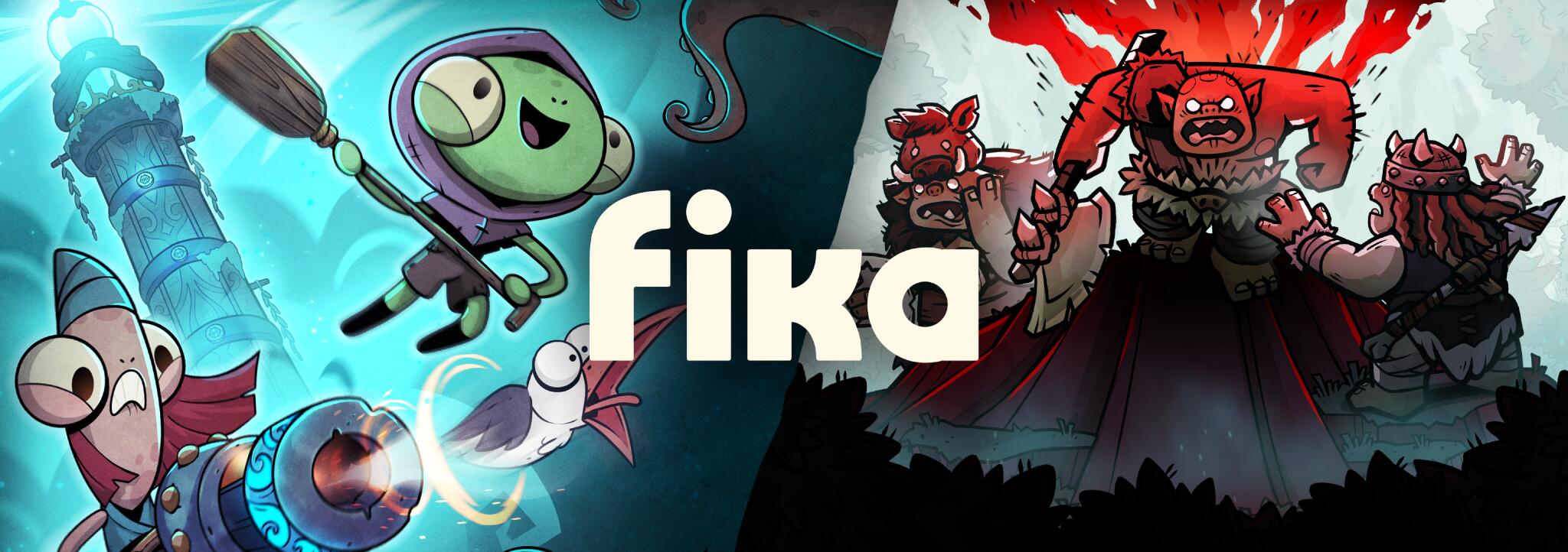 Discovery splash banner for Fika Productions Discord server