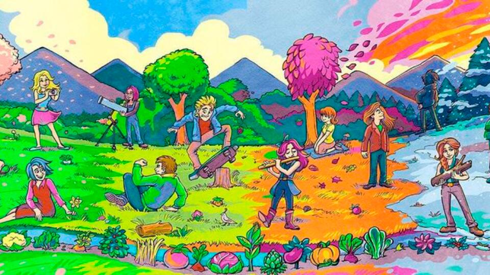 Discovery splash banner for Stardew Valley Español Discord server