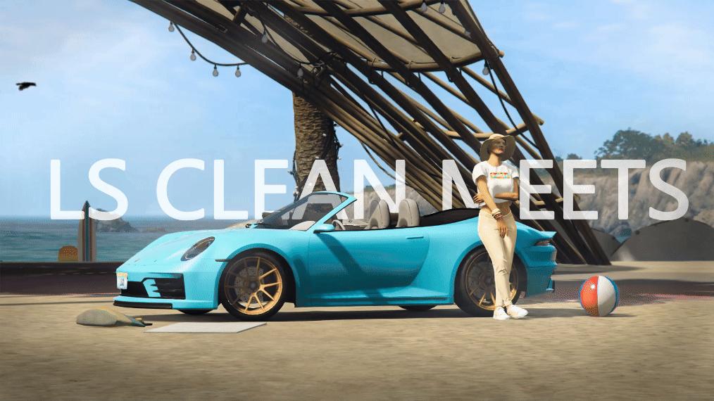 Discovery splash banner for LS CleanMeets 🚗 Discord server