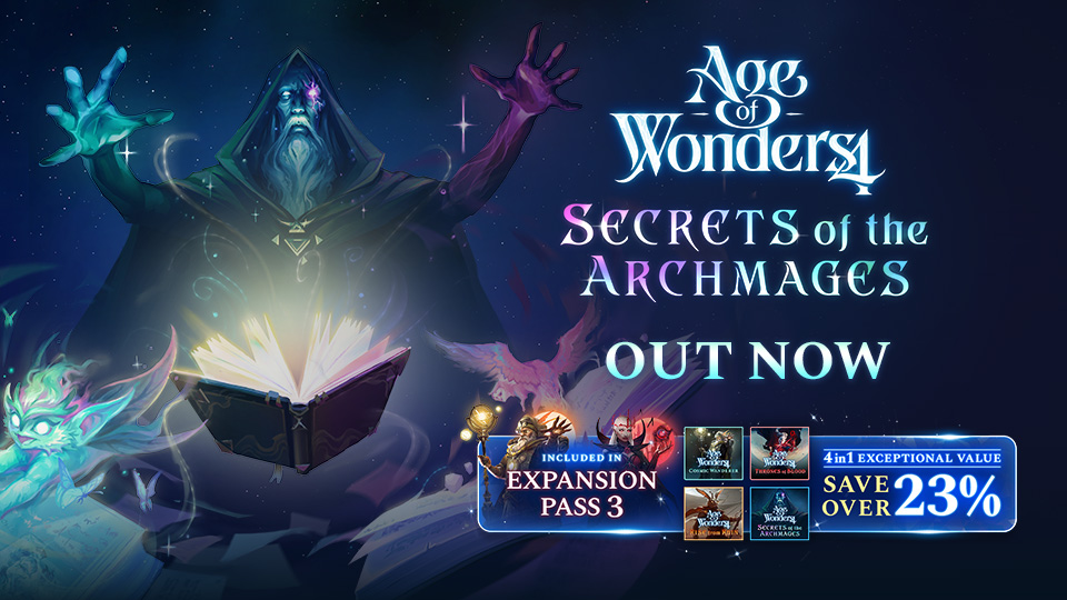 Discovery splash banner for Age of Wonders Official Discord Discord server